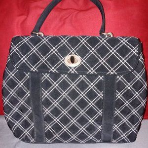 Vera Bradley Bags | Vera Bradley Purse | Color: Black/White | Size: 11x8